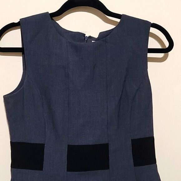 Calvin Klein Gray ColorBlock Dress Sz 4 - Picture 3 of 8